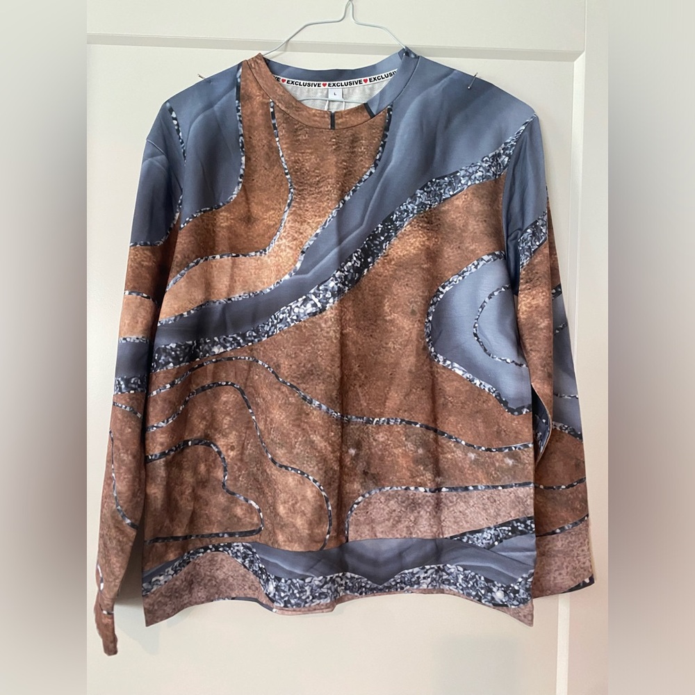 Long Sleeve Tee, Layered Rock